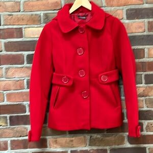Red coat, girls, size large, Joy Joy